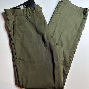 Volcom VMonty Military Olive Green Pants Size 32 x 32